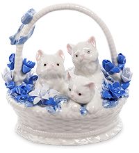 CMS-46/ 8 Фигурка "Котята в корзинке" (Pavone)