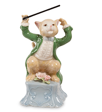 CMS-48/ 1 Фигурка "Кот-Дирижер" 11см (Pavone)