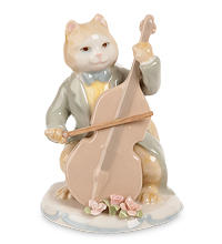 CMS-48/ 2 Фигурка "Кот с виолончелью" 11см (Pavone)