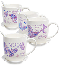 MUG-202 Кружка с ложкой "Этот прекрасный Мир!" в асс.