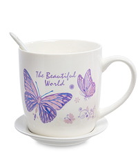 MUG-202/1 Кружка с ложкой "Этот прекрасный Мир!"