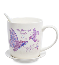 MUG-202/2 Кружка с ложкой "Этот прекрасный Мир!"