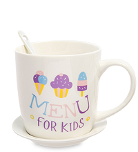 MUG-165/3 Кружка с ложкой "Детское меню"