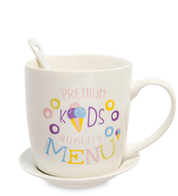 MUG-165/4 Кружка с ложкой "Детское меню"