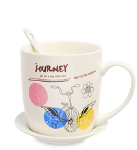 MUG-203/2 Кружка с ложкой "Мое путешествие"