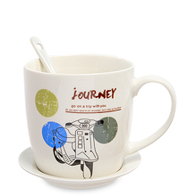 MUG-203/4 Кружка с ложкой "Мое путешествие"