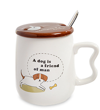 MUG-107/3  Кружка "Собака - друг человека"