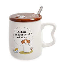 MUG-107/4  Кружка "Собака - друг человека"