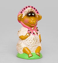 16115 Фигурка гипсовая "Овечка на полянке" эк.