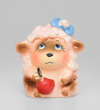 16136 Фигурка гипсовая "Овечка" цв.