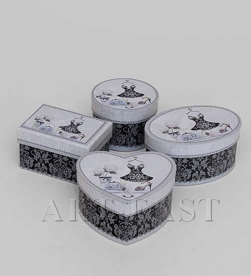 WA-39-34 Комплект коробок из 4шт "Ассорти"