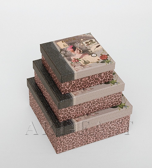 WE-40 Н-р коробок из 3шт "Квадрат"