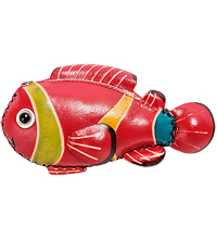 BL-32/1 Кошелёк кожаный "Рыба"