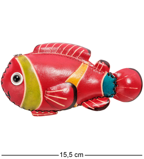 BL-32/1 Кошелёк кожаный "Рыба"