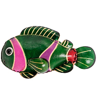 BL-32/2 Кошелёк кожаный "Рыба"