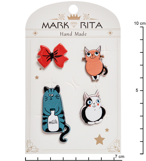 MR-67 Н-р брошей с цанговым зажимом бабочка Mark Rita
