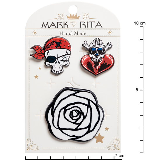 MR-73 Н-р брошей с цанговым зажимом бабочка Mark Rita