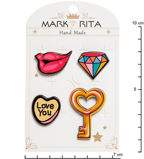 MR-88 Н-р брошей с цанговым зажимом бабочка Mark Rita