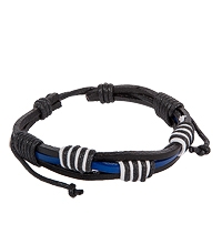 Y-BKB015 Браслет цветной нат.кожа