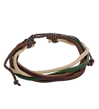 Y-BKB032 Браслет цветной нат.кожа