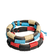Y-BKB101 Набор браслетов из нат.кожи