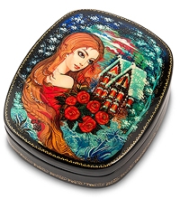 ШК-30/24 Шкатулка Мстера "Розы" Малышева