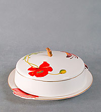 ALF 55-015 Сырница "Маки" 19,5*19,5*6см