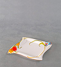 ALF 55-054 Тарелка квадратная "Тюльпаны" 15,5см