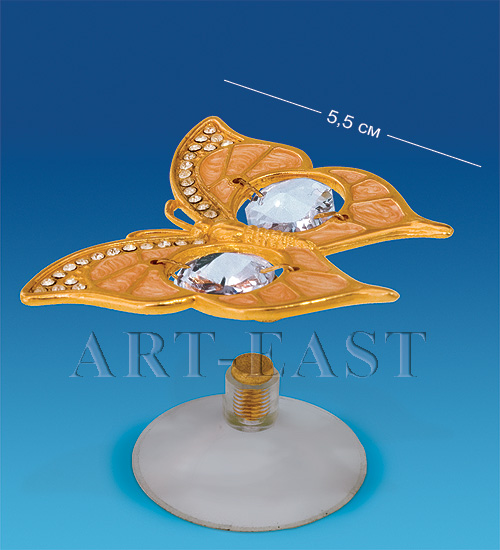 AR-4114/ 3 Фигурка на магните "Бабочка" золотая (Юнион)