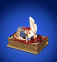SMT100461K02 Шкатулка "Мышка на книге"
