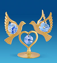 AR-3674 Фигурка "Сердечко с голубями" (Юнион)