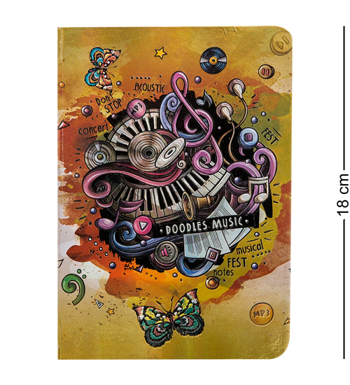 BM-05/2 Блокнот сред. "Звуки музыки"  (3D твердая обложка)
