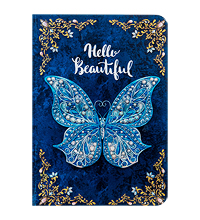 BM-07/4 Блокнот сред. "Бабочки" (3D твердая обложка)