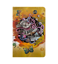 BM-09/4 Блокнот мал. "Звуки музыки" (3D твердая обложка)