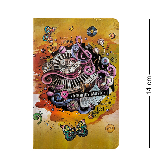 BM-09/4 Блокнот мал. "Звуки музыки" (3D твердая обложка)