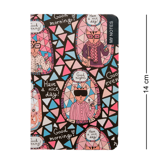 BM-22/1 Блокнот мал. "Богемные коты" (твердая обложка)