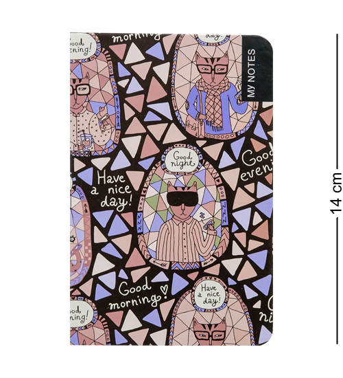 BM-22/3 Блокнот мал. "Богемные коты" (твердая обложка)