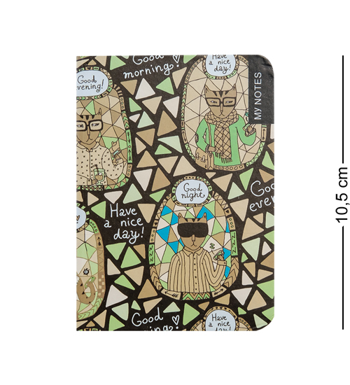 BM-23/4 Блокнот микро "Богемные коты" (твердая обложка)