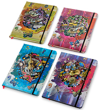 BM-01 Блокнот бол. "Звуки музыки" в асс. (3D твердая обложка)