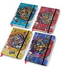 BM-05 Блокнот сред. "Звуки музыки" в асс. (3D твердая обложка)