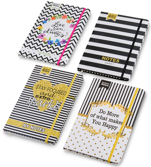 BM-33 Блокнот бол. "Полосатый стиль" в асс. (твердая обложка)