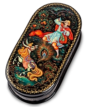 ШК-45/17 Шкатулка Холуй "Конек горбунок" исп. Орлова