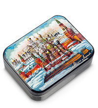 ШК-55/15 Шкатулка Федоскино "Москва" Маркова Т.