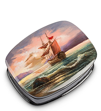 ШК-10/17 Шкатулка Федоскино "Море" исп. Котова А.