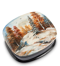 ШК-25/12 Шкатулка Федоскино "Пейзаж" Шор Е.