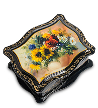 ШК-13/ 5 Шкатулка в технике декупаж (прям. 12,5х10х4,5)