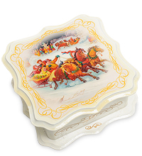ШК-13/17 Шкатулка в технике декупаж (квад. 14,5х14,5х6)