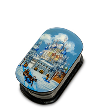 ШК-55/94 Шкатулка Федоскино "Зима" исп. Маркова