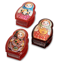 ШК-11/59 Шкатулка в технике декупаж "Матрешка" (14х10х5)