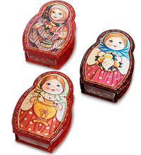 ШК-11/60 Шкатулка в технике декупаж "Матрешка" (20х14х6)